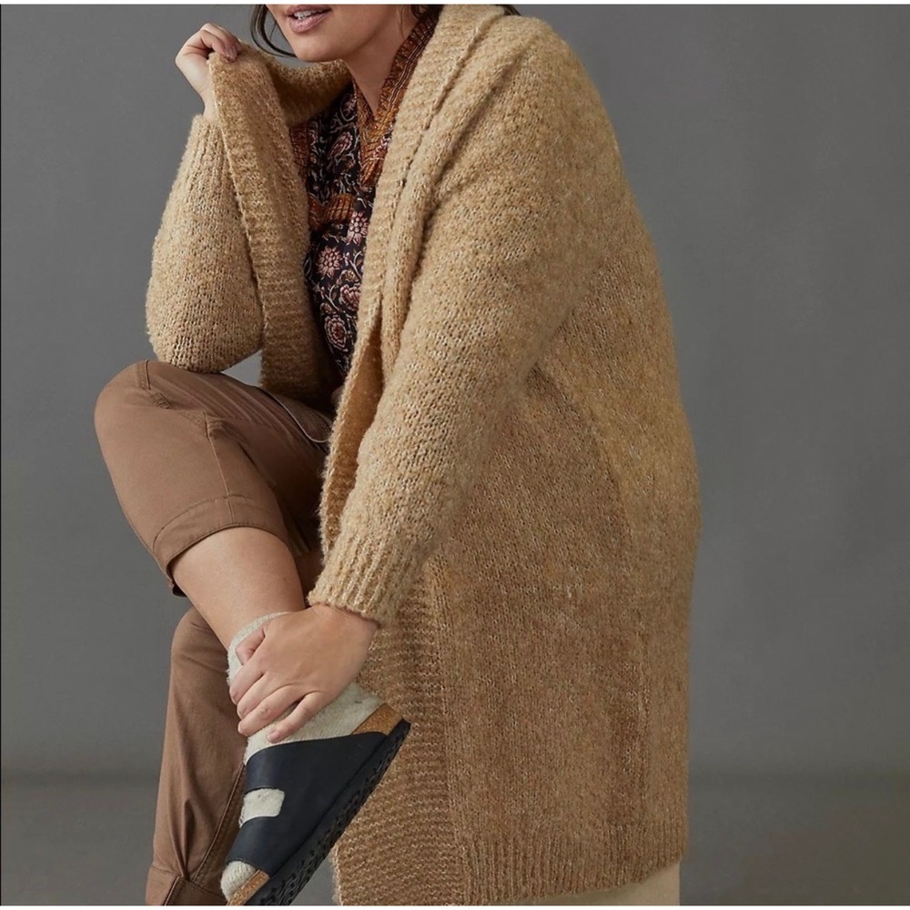 Anthropologie‎ Lilla Wool Blend Longline Cardigan – Size S